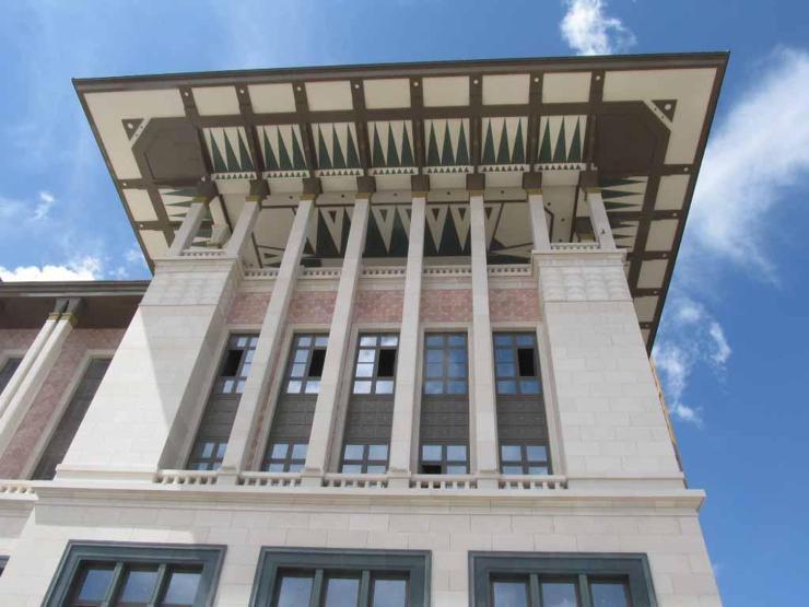 İşte bin odalı yeni Başbakanlık binasından ilk kareler....