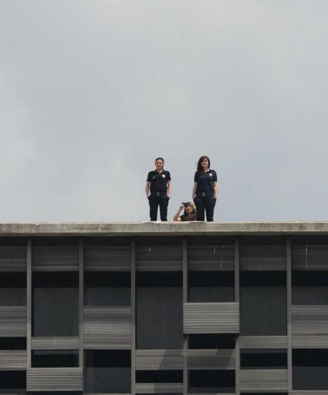 Kadın polislerden Taksim selfiesi