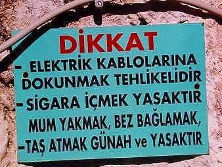 İbretlik yasak levhaları