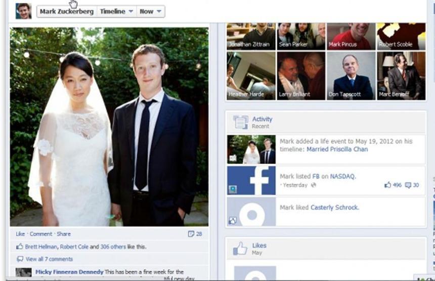 Mark Zuckerbergin Facebook profilinin evrimi