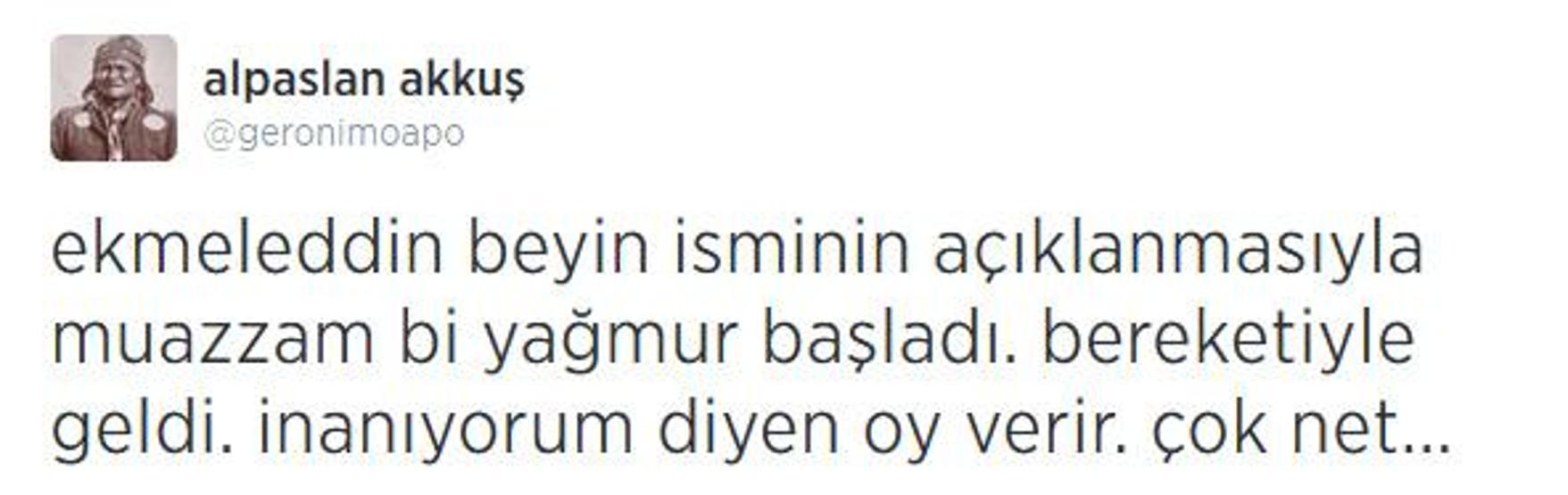 Ekmeleddin İhsanoğlu Twitterda TT oldu