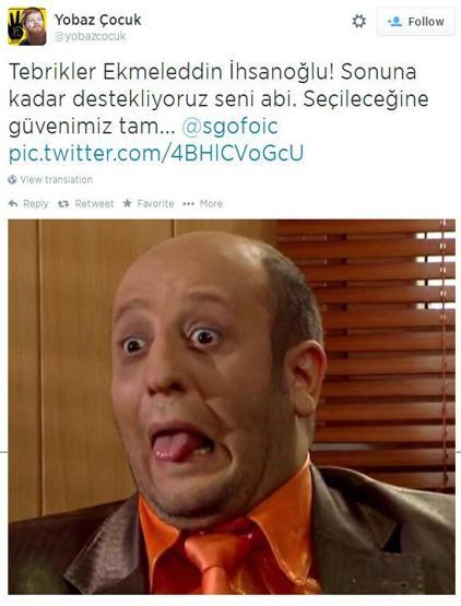 Ekmeleddin İhsanoğlu Twitterda TT oldu