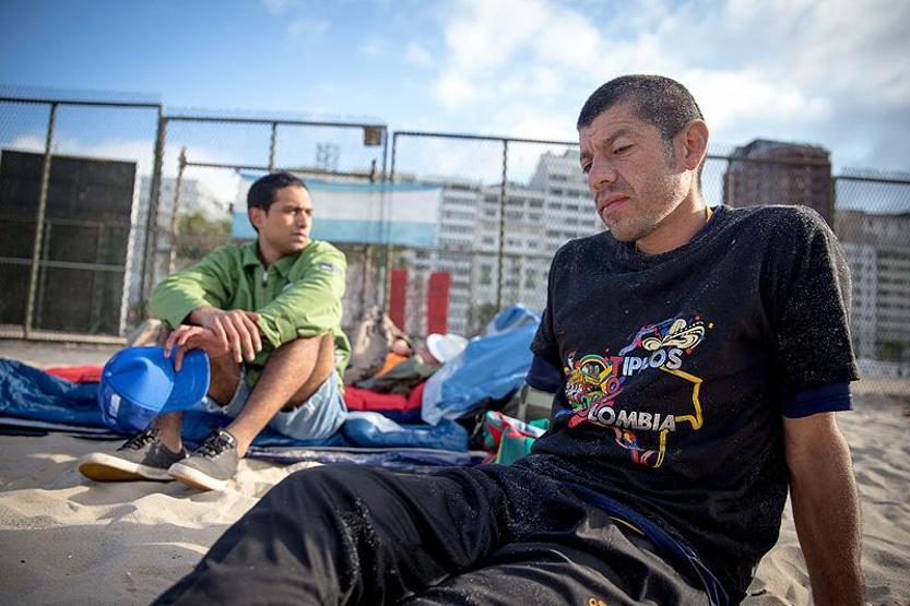 Copacabana Plajı yatakhaneye döndü
