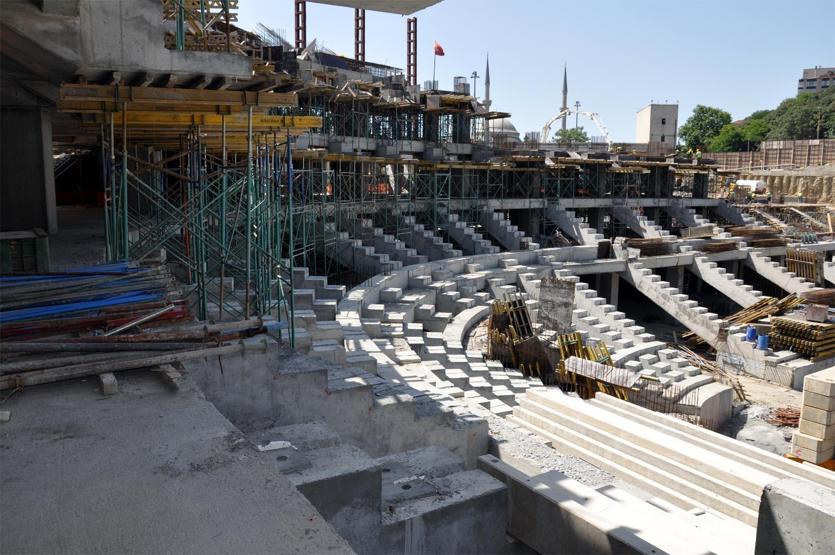 Vodafone Arena inşaatından yeni fotoğraflar