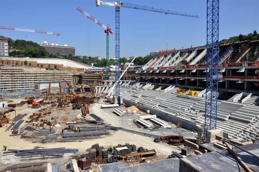 Vodafone Arena inşaatından yeni fotoğraflar
