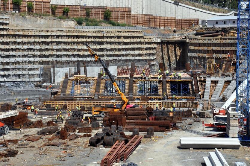 Vodafone Arena inşaatından yeni fotoğraflar