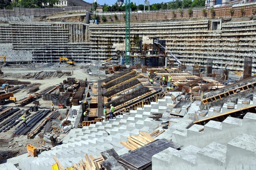 Vodafone Arena inşaatından yeni fotoğraflar