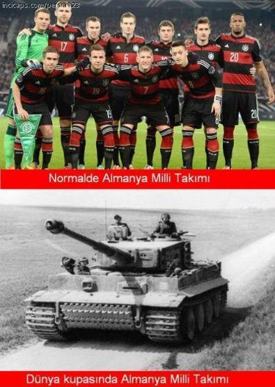 Brezilya-Almanya maçının Capsleri