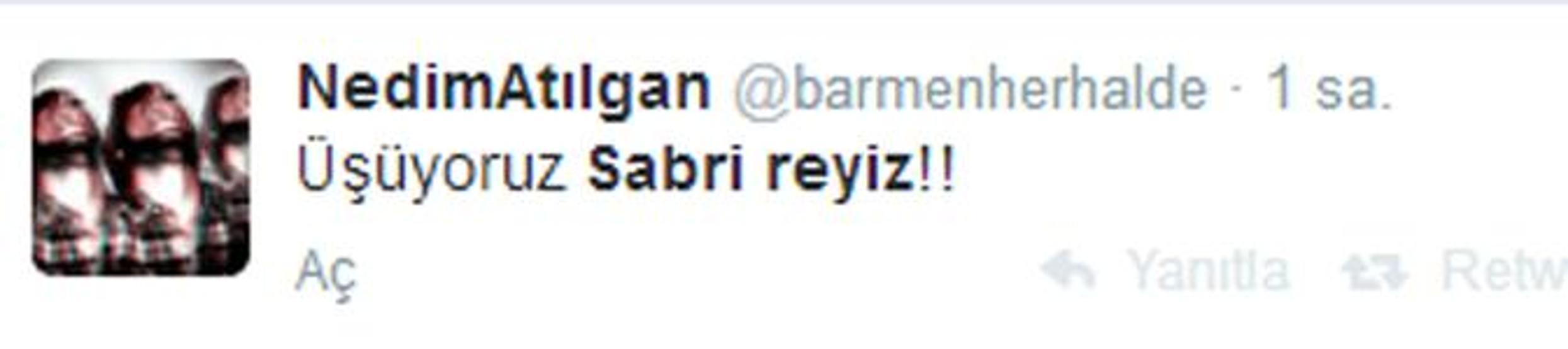 Taraftar Sabri Reyiz için ayakta