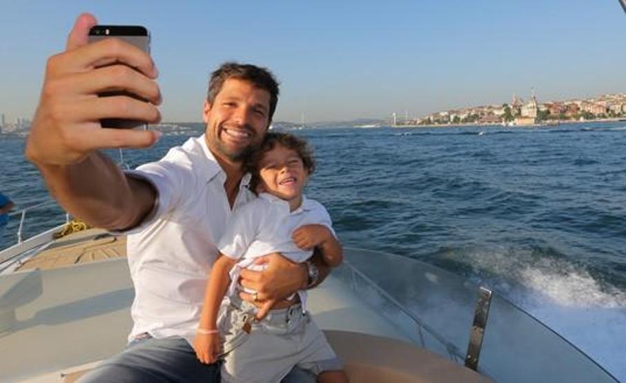 Diego Ribas, ailesiyle boğaz turu yaptı