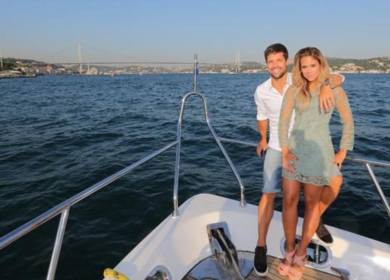 Diego Ribas, ailesiyle boğaz turu yaptı