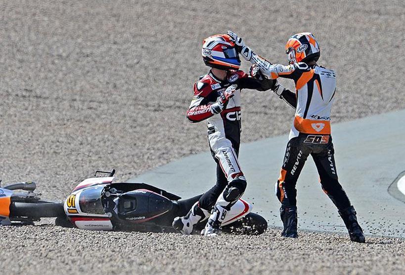 Moto GPde yumruklar konuştu