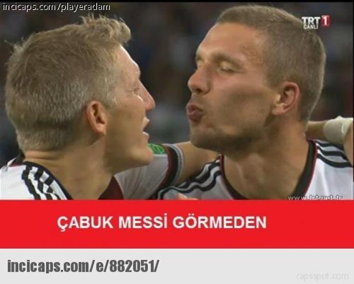Almanya - Arjantin maçı capsleri