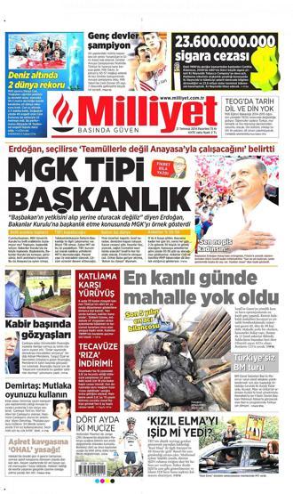 21 Temmuz gazete manşetleri