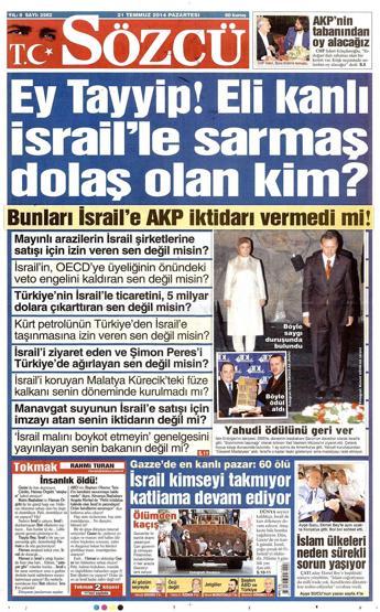 21 Temmuz gazete manşetleri