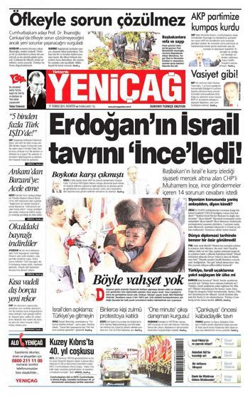 21 Temmuz gazete manşetleri