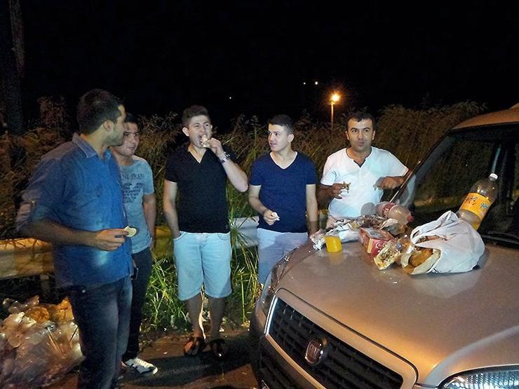 TEM otoyolunda sahur yaptılar