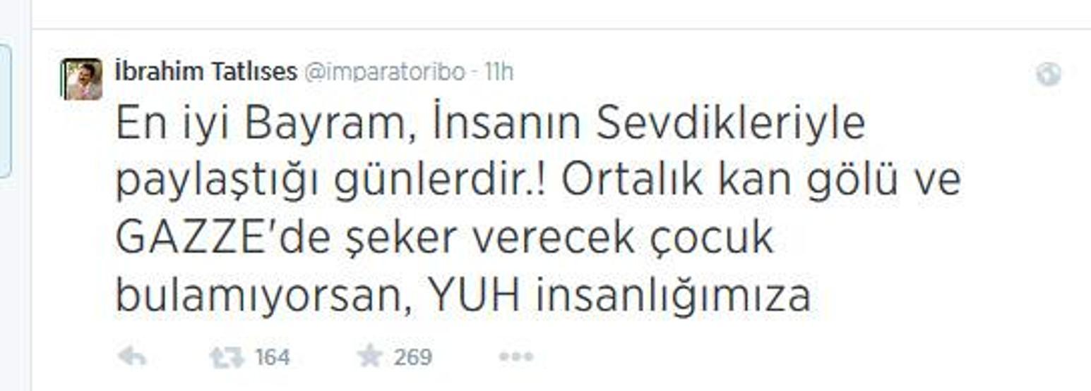 Ünlülerin bayram mesajları