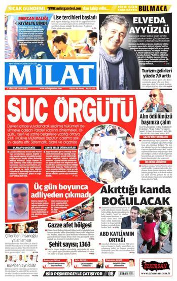 1 Ağustos gazete manşetleri
