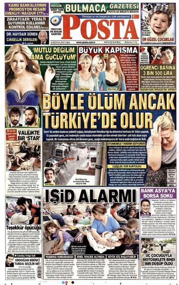 8 Ağustos gazete manşetleri