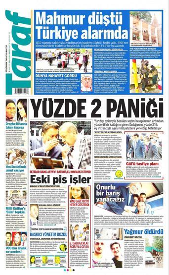 8 Ağustos gazete manşetleri