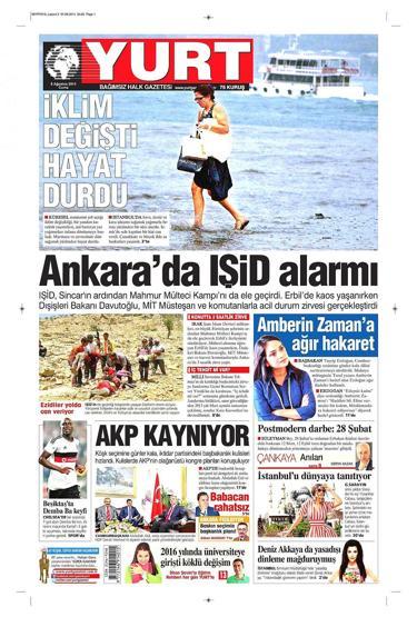 8 Ağustos gazete manşetleri
