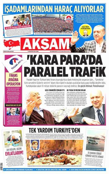 8 Ağustos gazete manşetleri