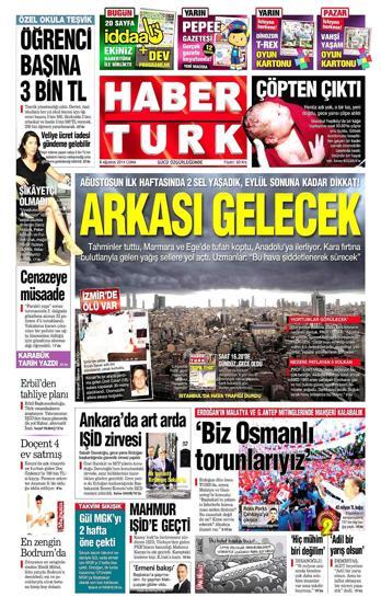 8 Ağustos gazete manşetleri