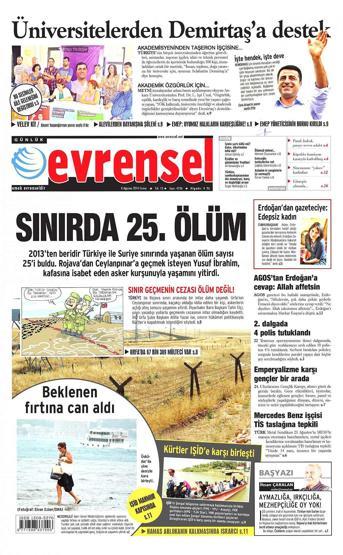 8 Ağustos gazete manşetleri