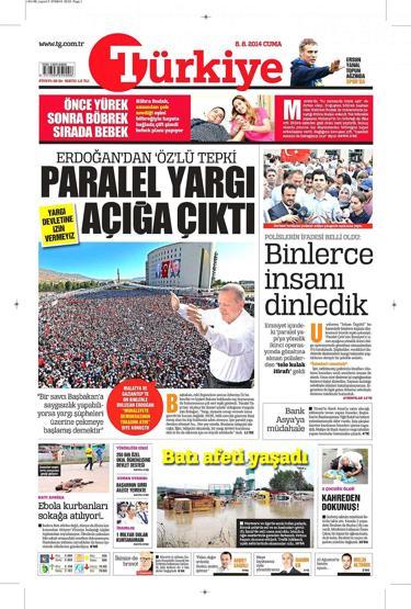 8 Ağustos gazete manşetleri