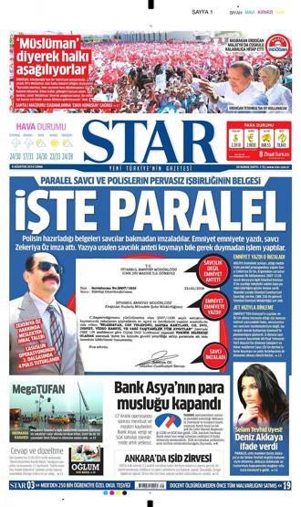 8 Ağustos gazete manşetleri