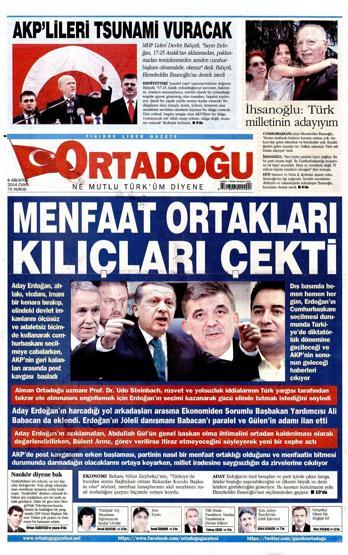8 Ağustos gazete manşetleri