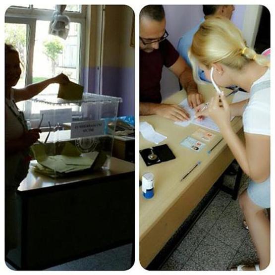 Ünlüler sandık başında