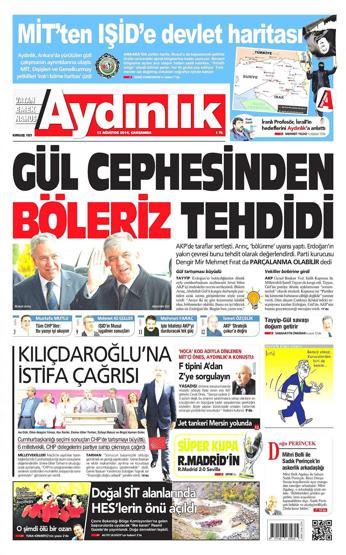 13 Ağustos gazete manşetleri