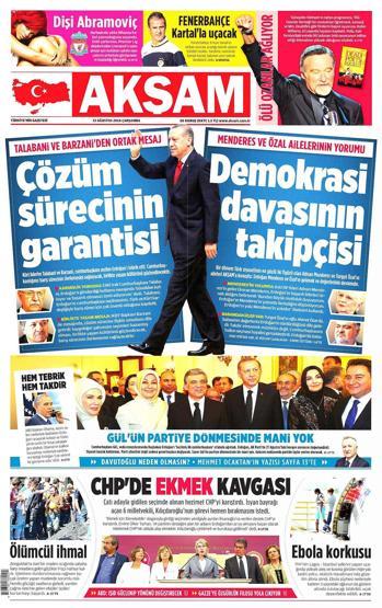 13 Ağustos gazete manşetleri