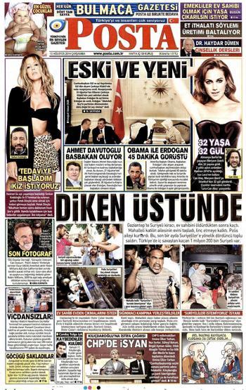 13 Ağustos gazete manşetleri