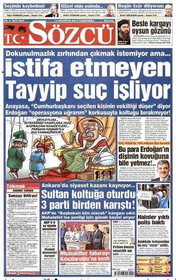 13 Ağustos gazete manşetleri