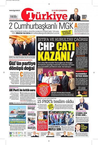 13 Ağustos gazete manşetleri