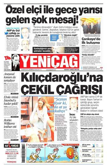 13 Ağustos gazete manşetleri
