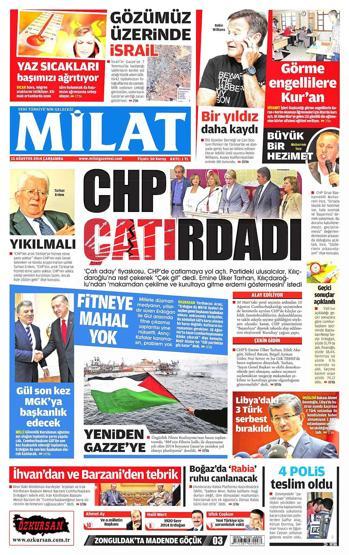 13 Ağustos gazete manşetleri