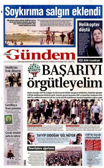 13 Ağustos gazete manşetleri