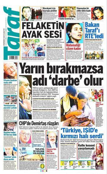 14 Ağustos gazete manşetleri