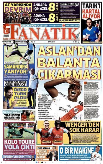 14 Ağustos gazete manşetleri