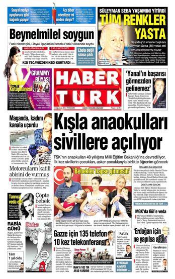 14 Ağustos gazete manşetleri