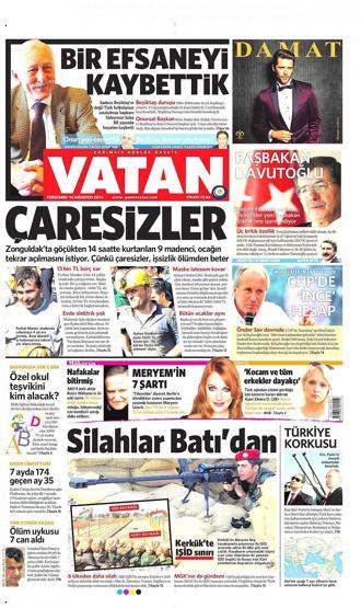 14 Ağustos gazete manşetleri