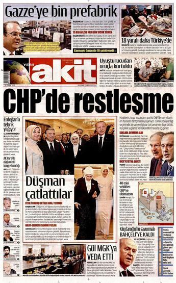 14 Ağustos gazete manşetleri