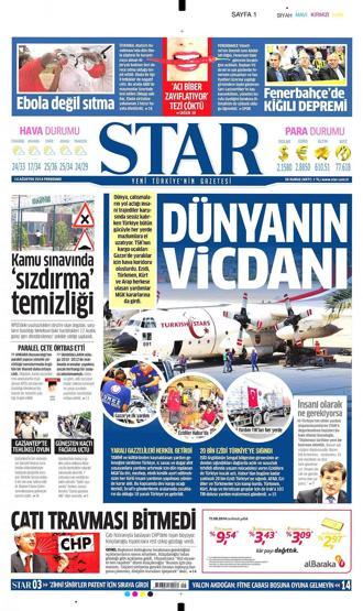 14 Ağustos gazete manşetleri