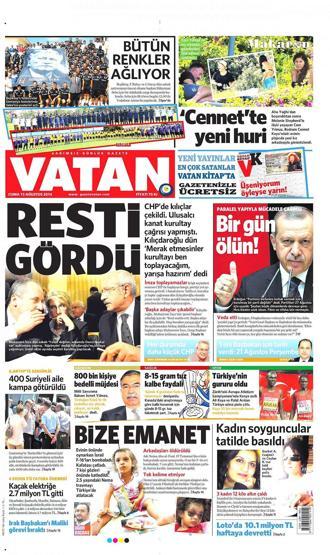 15 Ağustos gazete manşetleri