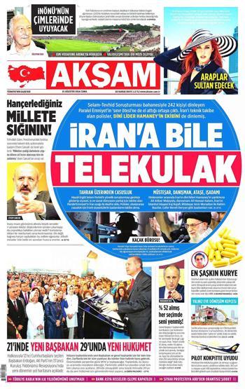 15 Ağustos gazete manşetleri