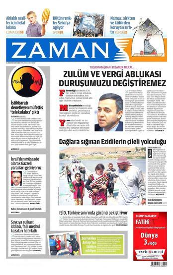 15 Ağustos gazete manşetleri